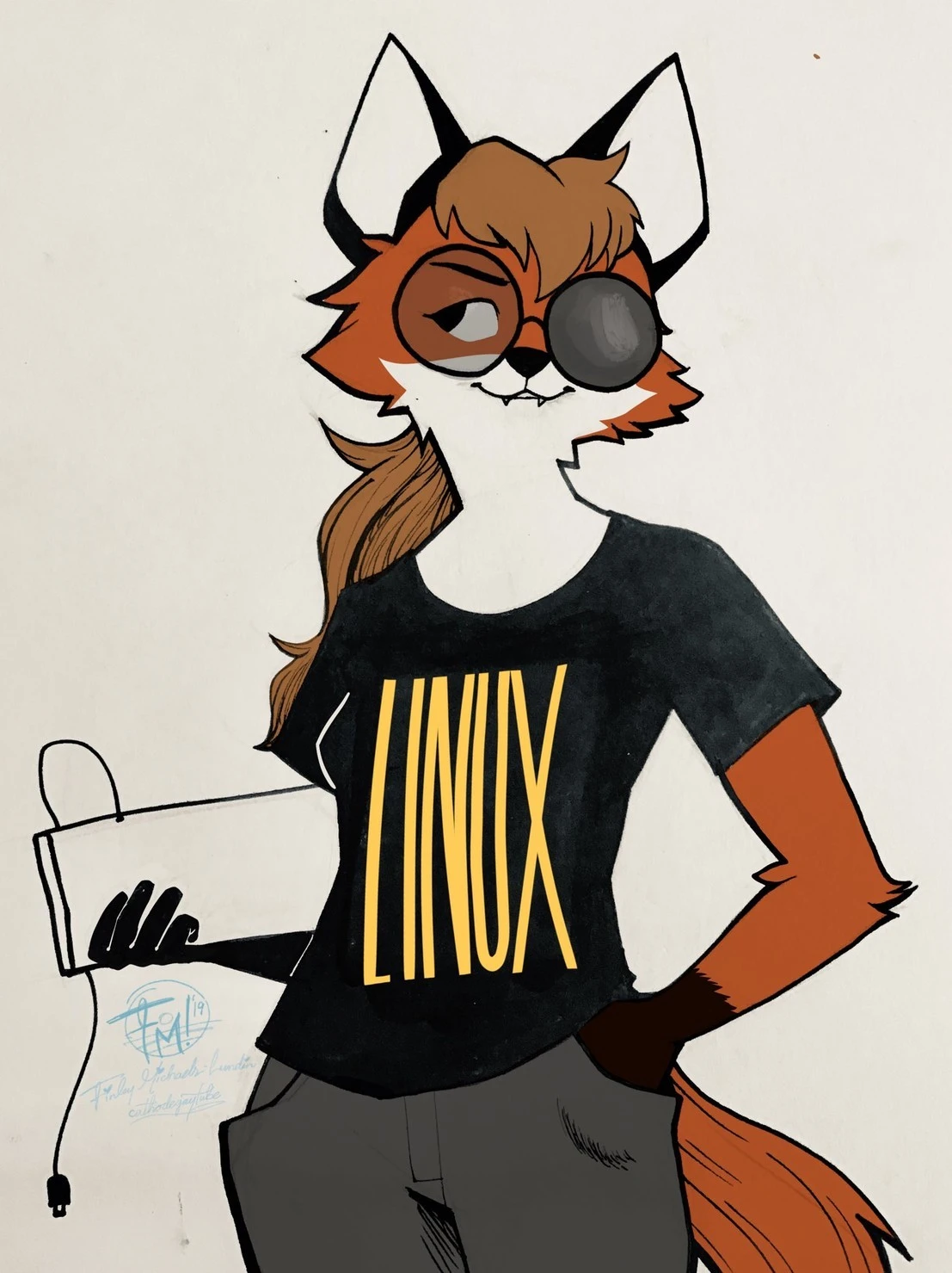 Η εκδοχή της LinuxFox από την Cathodegaytube